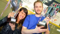 Nicol David und James Willstrop (Hongkong Open 2011)