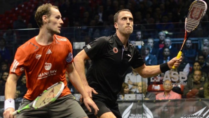 Greg Gaultier vs Peter Barker (Allam British Open 2012) Greg Gaultier vs Peter Barker (Allam British Open 2012)