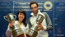 Nicol David und Ramy Ashour (US Open 2012)