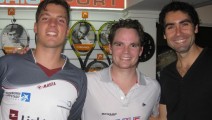 Norman Junge, Tim Weber, Dan Barbary (Cabrio Squash Open 2012)