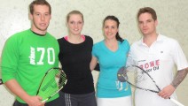 Rudi Rohrmüller, Franziska Hennes, Pamela Hathway und Tim Weber (Siby Open 2012)