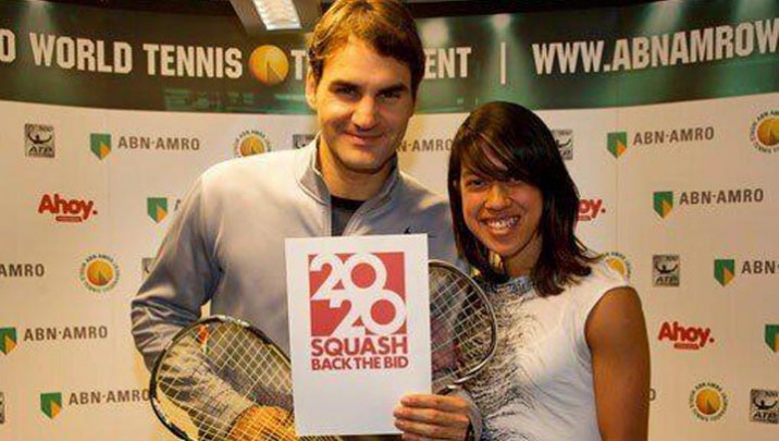 Roger Federer und Nicol David