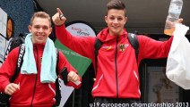 André Ergenz und Felix Auer (U19 Junioren Europameisterschaft 2013)