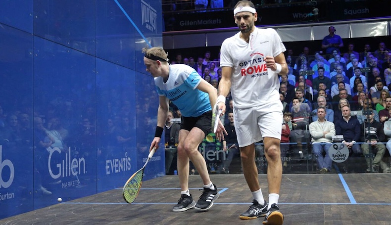 Farag Coll Elshorbagy Und Hesham Im Canary Wharf Viertelfinale