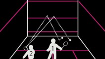 Squash: Ball im Spiel