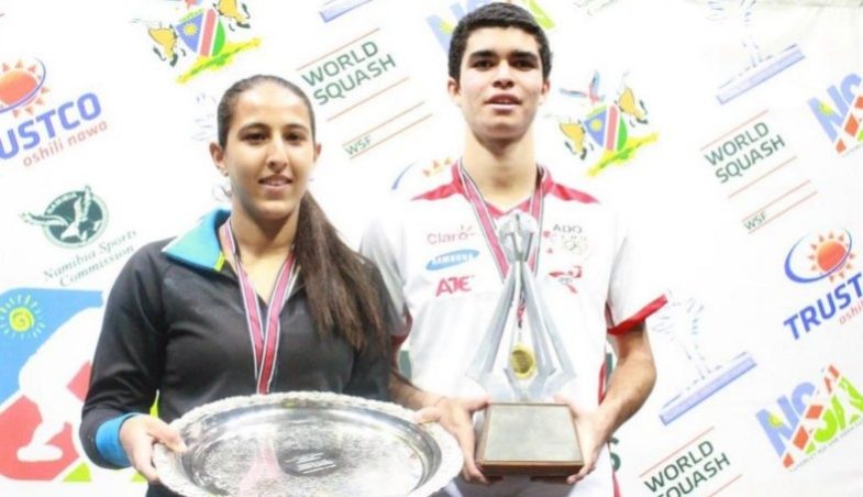 Habiba Mohamed Ahmed und Diego Elias (U19 Junioren-Einzelweltmeisterschaft 2014)