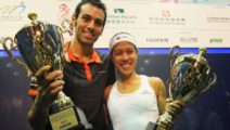 Mohamed Elshorbagy und Nicol David (Hong Kong Open 2014)