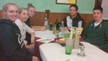 Franziska Hennes, Sina Wall, Annika Wiese, Tim Weber und Raphael Kandra (Italian Open 2014)