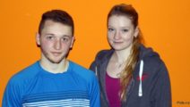 Lucas Wirths und Saskia Beinhard (Deutsche Jugendrangliste Waiblingen 2015)