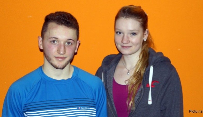 Lucas Wirths und Saskia Beinhard (Deutsche Jugendrangliste Waiblingen 2015)