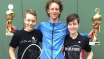 Robin Ebert, Patrick Gässler und Yannik Omlor (Deutsche Jugend-Einzelmeisterschaften 2015, Duisburg)