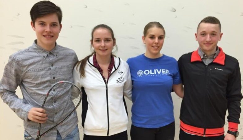 Yannik Omlor, Nele Hatschek, Ramona Bauer, Lucas Wirths (Deutsche Jugend-Einzelmeisterschaft 2015)