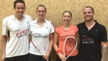 Jens Schoor, Franziska Hennes, Sina Wall und Tim Weber (Frankfurt Insel Open 2015)