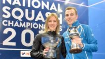 Laura Massaro und Nick Matthew (British National Championships 2016, Manchester)