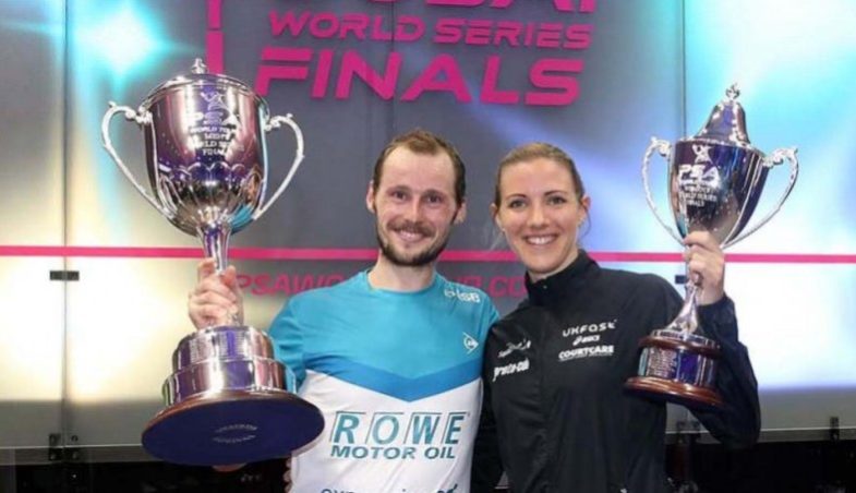 Greg Gaultier und Laura Massaro  (Dubai PSA World Series Finals 2016)
