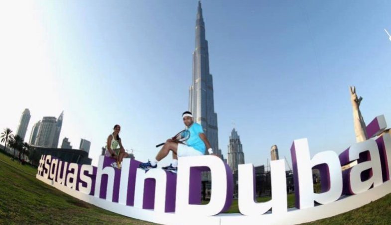 Nicol David und Mohmed Elshorbagy (World Series Finals 2016, Dubai)