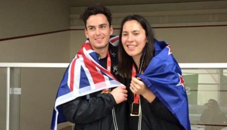 Paul Coll und Joelle King (World Doubles Championship 2016, Darwin)
