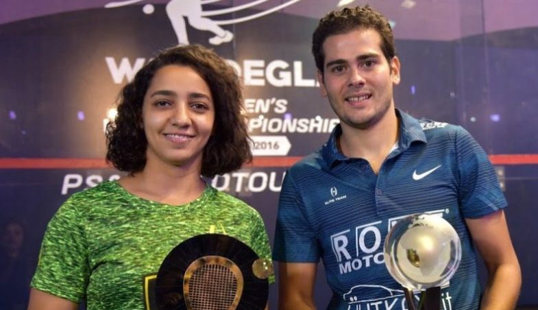 Raneem El Welily und Karim Abdel Gawad (Wadi Degla Open und Men's PSA World Championship