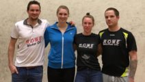 Jens Schoor, Franziska Hennes, Sharon Sinclair und Tim Weber (Berlin Xmas Open 2016)