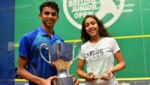 Velavan Senthilkumar und Hania El Hammamy (British Junior Open 2017)