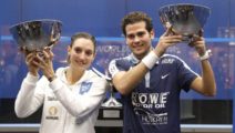 Camille Serme and Karim Abdel Gawad, Winner of the Tournament of Champions 2017, New York