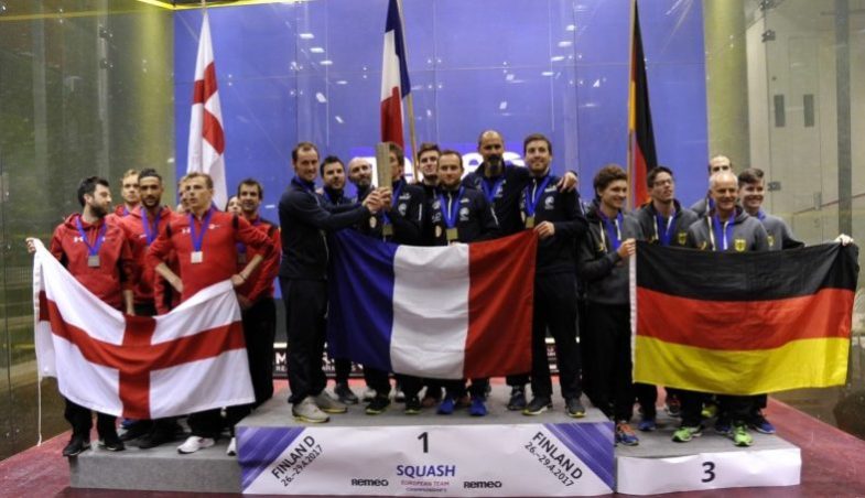 Team Europameister 2017 Frankreich, mit Finalist England und drittplatziertem Deutschland (European Team Championships 2017, Helsinki)