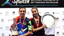 Marwan Tarek und Rowan Reda Araby  (World Junior Championships 2017, Tauranga)