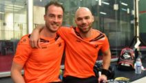 Dylan Bennet und Piedro Schweertman (World Doubles Championship 2017, Manchester)