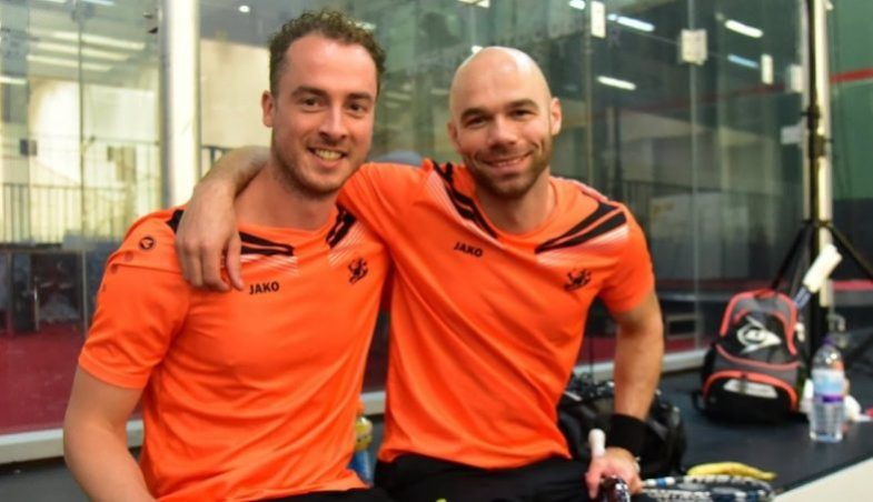Dylan Bennet und Piedro Schweertman (World Doubles Championship 2017, Manchester)