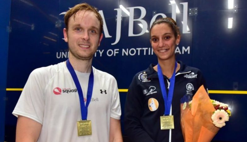 James Willstrop und Camille Serme (European Individual Closed Championships 2017, Nottingham)