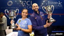 Raneem El Welily und Marwan Elshorbagy  (El Gouna International Open 2018)