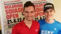 Valentin Rapp und Yannik Omlor, Finalisten Heilbronn Squash Open 2018