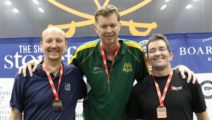 Hansi Wiens, Michael Tootill und David Sly  (World Masters Championship 2018, Charlottesville)