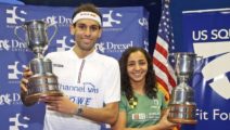 Mohamed Elshorbagy und Raneem El Welily (US Open 2018, Philadelphia)