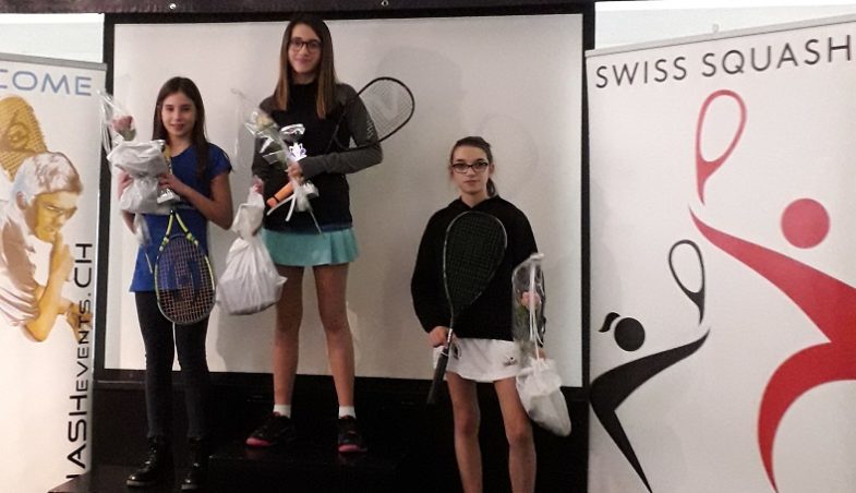Maya Weishar auf Platz zwei Swiss U13 Junior Open 2018, in Langnau am Albis