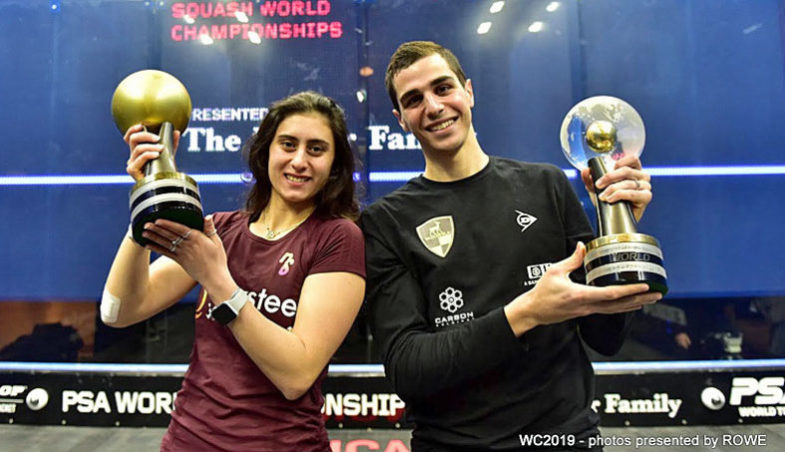 Nour El Sherbini und Ali Farag (PSA World Championship 2019, Chicago)