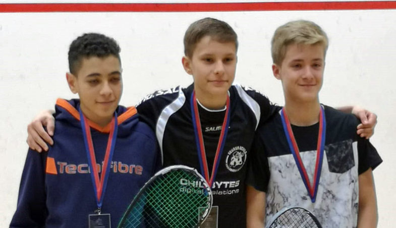 Youssef Elgammal, Dennis Welte und Nico Mathis (Liechtenstein Junior Open 2019, Vaduz)