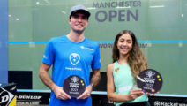 Diego Elias und Hania El Hammamy (Manchester Open 2021, Manchester)