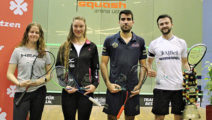 Cindy Merlo, Nadia Pfister, Rui Soares und Nick Wall (Swiss Open & Uster Cup 2021, Uster)