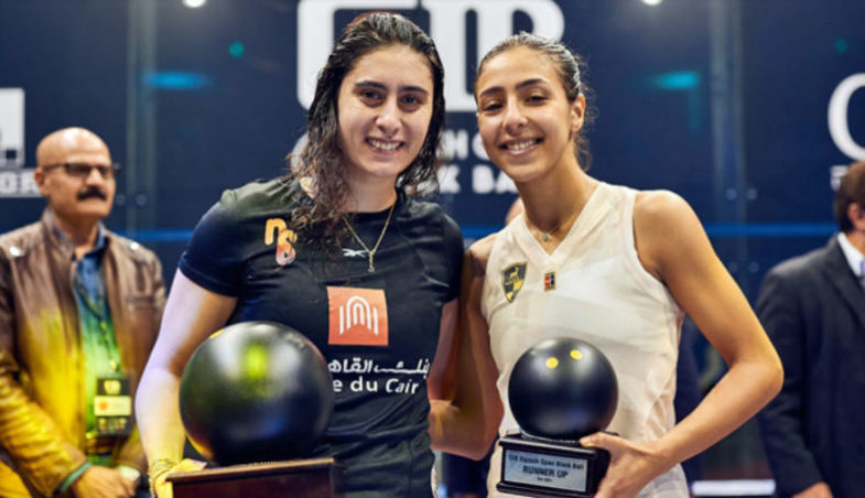 Nour El Sherbini und Hania El Hammamy (Black Ball Open 2021, Kairo)