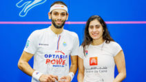 Nour El Sherbini und Mohamed Elshorbagy (Squash on Fire Open 2022, Washington)
