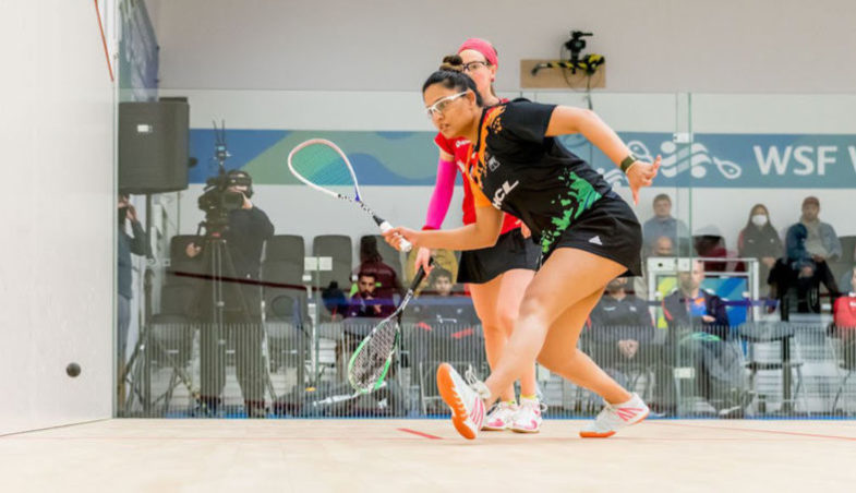 Dipika Pallikal und Joshna Chinappa vs Alsion Waters und Sarah-Jane Perry (World Doubles Championships, Glasgow)