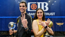 Ali Farag und Nour El Sherbini  (PSA World Championships 2022, Kairo)