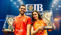 Mostafa Asal und Nour El Sherbini  (PSA World Tour Finals 2021-2022, Kairo)