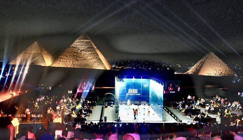ASB Show Glass Court with ASB Glass Floor (CIB Egyptian Open 2022, Gizeh)