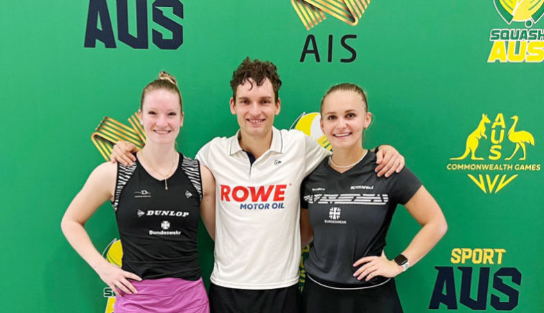 Saskia Beinhard, Valentin Rapp und Katerina Tycova (Australian Open 2022, Sydney)