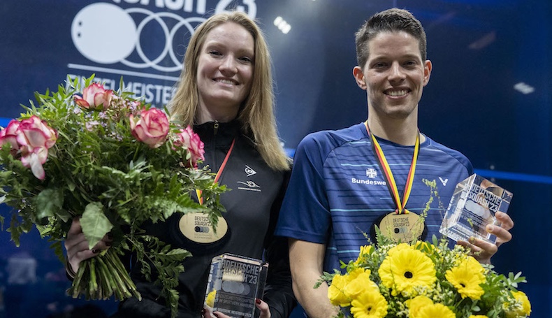 Saskia Beinhard und Raphael Kandra (Deutsche Einzelmeisterschaften 2023, Hamburg)