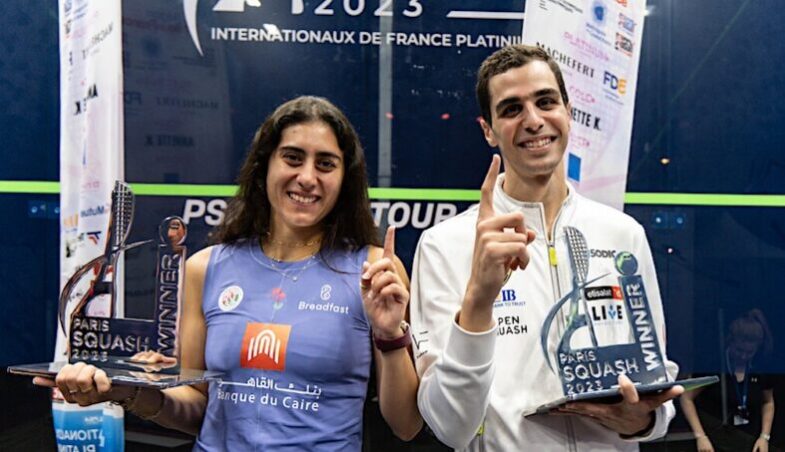 Nour El Sherbini und Ali Farag (Paris Squash 2023)