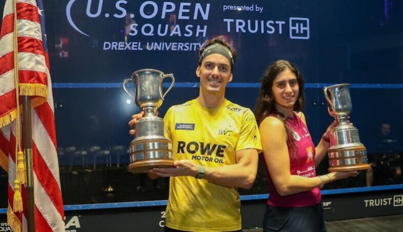 Paul Coll und Nour El Sherbini (US Open 2023)