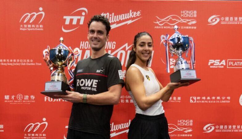 Paul Coll und Hania El Hhammamy (Hong Kong Open 2023)